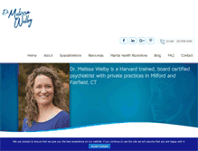 Tablet Screenshot of drmelissawelby.com